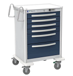 6 Drawer Unicart, light gray exterior / dark blue drawers, electronic lock (UTGEA-333369-DKB) 